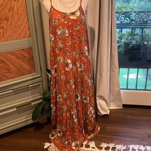 Linen blend maxi dress Kori NWT